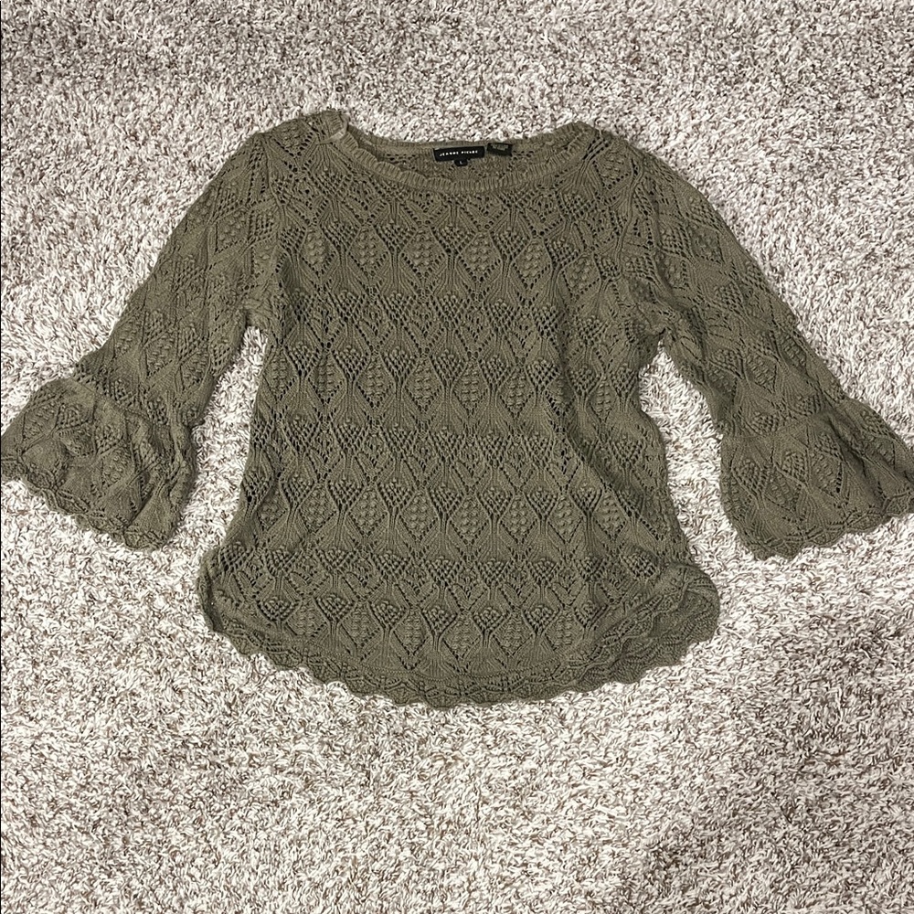 🧋Jeanne Pierre Sage Knit Top🧋